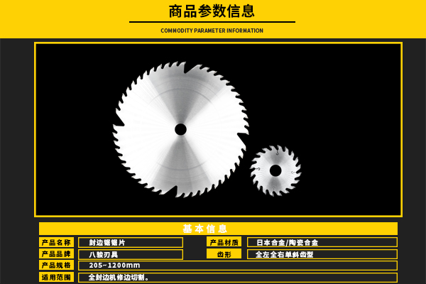 八駿封邊機鋸片